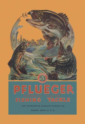 Pflueger Fishing Tackle 20x30 poster