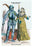 German Costumes: Knight with Staff and Noble Woman 20x30 poster