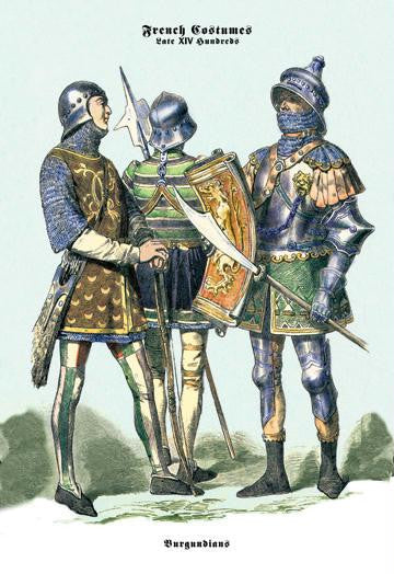 French Costumes: Burgundians in Armor #2 20x30 poster