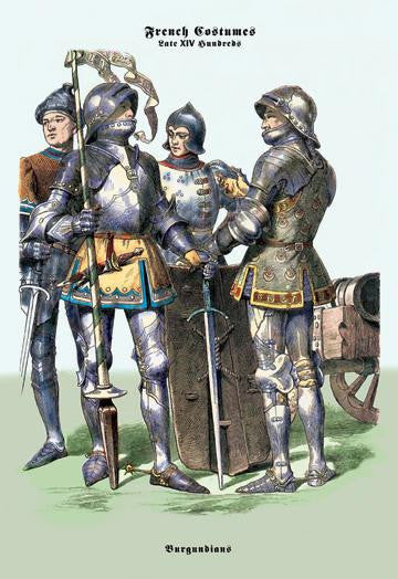 French Costumes: Burgundians in Armor #1 20x30 poster