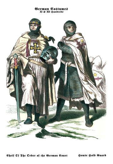 German Costumes: Chief of the German Court and Household Guard 20x30 poster