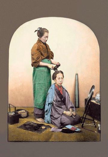 Woman having Her Hair Done 20x30 poster