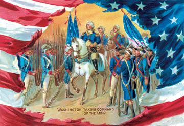 Washington Taking Command of the Army 20x30 poster