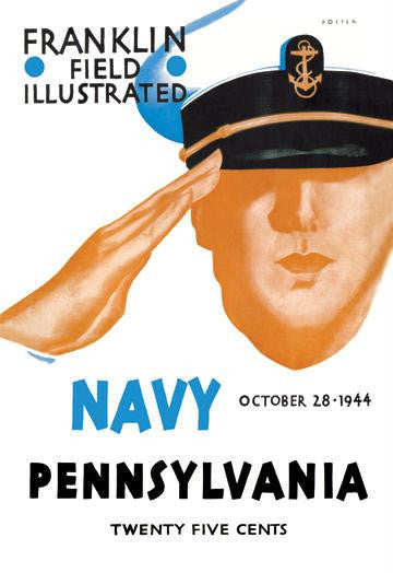 Navy vs. Pennslyvania 20x30 poster