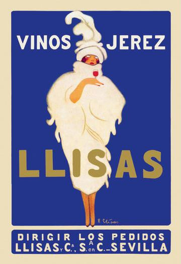 Vinos Jerez Llisas 20x30 poster