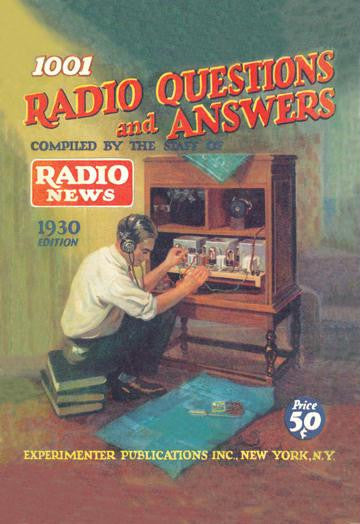 1001 Radio Questions and Answers 20x30 poster