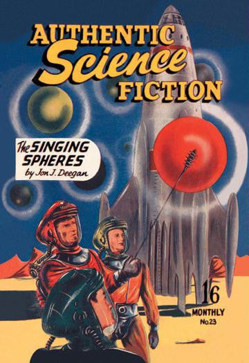 Authentic Science Fiction: The Singing Spheres 20x30 poster