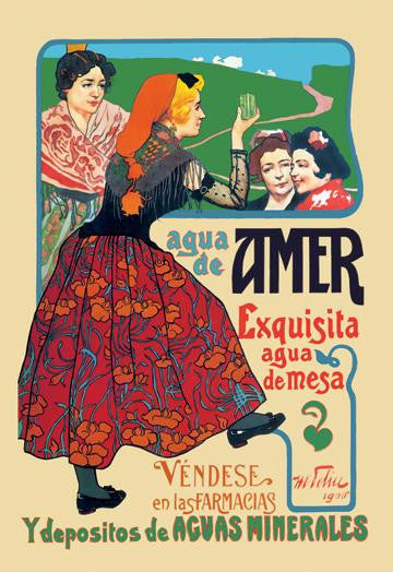 Agua de Amer: exquisita agua de mesa 20x30 poster