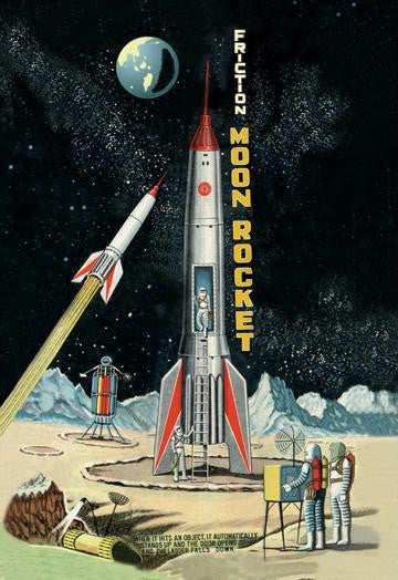 Friction Moon Rocket 20x30 poster