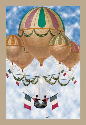 Balloon Flotill Highly Decorated Balloons sport the Italian Flag and its colors 20x30 poster