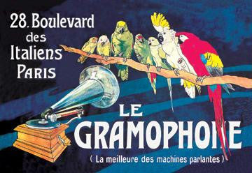 Le Gramophone 20x30 poster