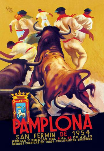 Pamplona, San Fermin 20x30 poster