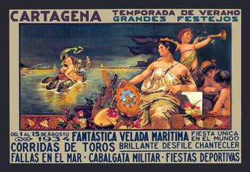 Cartegena Temporado de Verano 20x30 poster