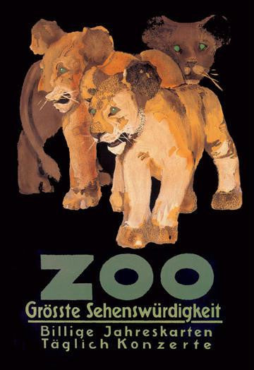 Zoo Grosste Sehenswurdigkeit 20x30 poster