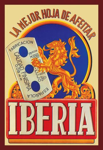 Iberia Razor 20x30 poster