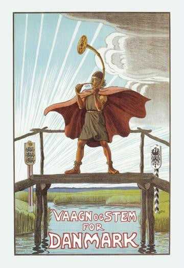 Vaagnocstem for Denmark 20x30 poster