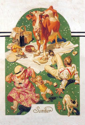 Breaking Up A Picnic 20x30 poster