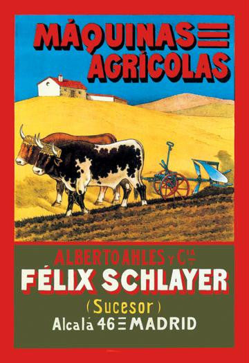 Maquinas Agricolas 20x30 poster