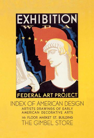 WPA Federal Art Project: Index of American Design 20x30 poster