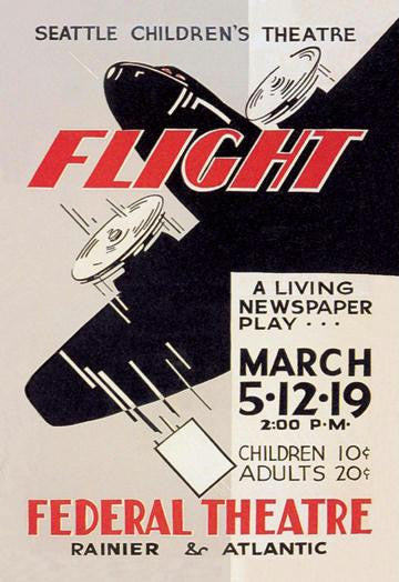 Seattle Children&#39;s Theatre Presents Flight 20x30 poster