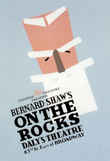 On the Rocks by Bernard Shaw 20x30 poster