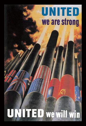 United We Are Strong, United We Will Win 20x30 poster