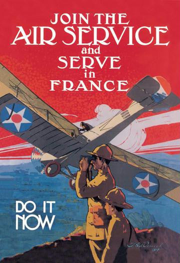 Join the Air Service and Serve in France 20x30 poster