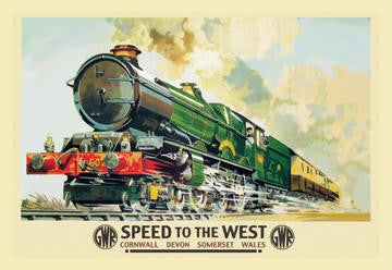 Speed to the West 20x30 poster