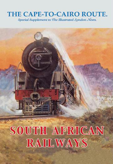 Cape to Cairo Route - South African Railways 20x30 poster