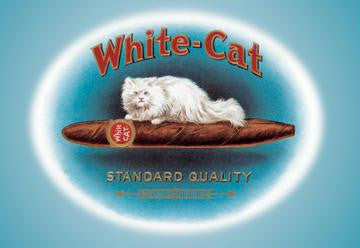 White-Cat Cigars 20x30 poster