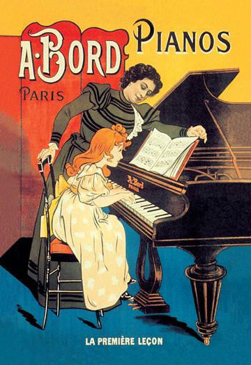 A Bord Pianos - The First Lesson 20x30 poster