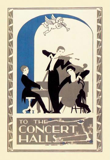 To the Concert Halls 20x30 poster