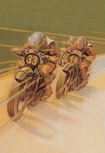 Motorcycle Racing 20x30 poster