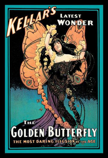 The Golden Butterfly: Kellar&#39;s Latest Wonder 20x30 poster