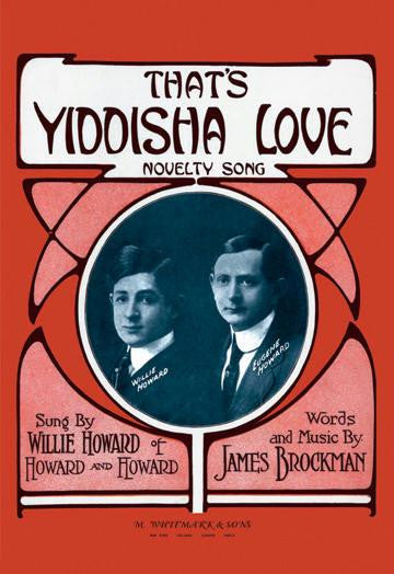 That&#39;s Yiddisha Love: Novelty Song 20x30 poster