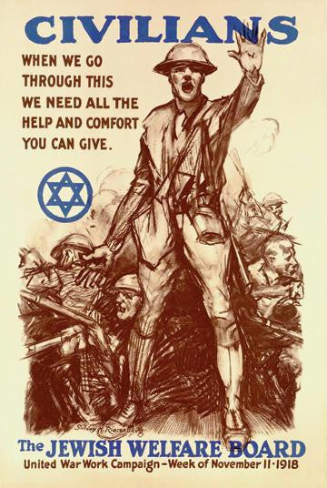 Civilians: The Jewish Welfare Board 20x30 poster