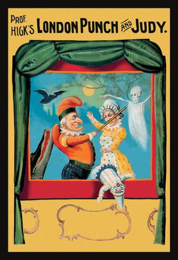 Prof. Hicks London Punch and Judy 20x30 poster