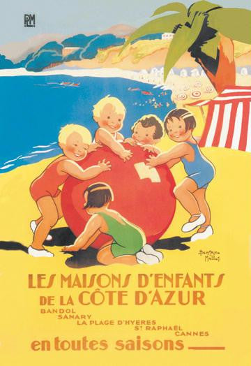 Les Maisons d&#39;Enfants de la Cote D&#39;Azur 20x30 poster