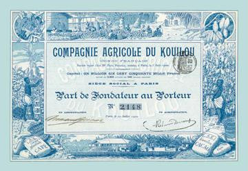 Compagnie Agricole du Kouilou 20x30 poster