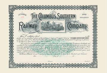 The Columbus Southern Railway Company 20x30 poster