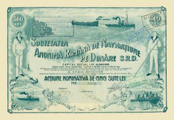 Societatea Anonima Romana de Navigatiune 20x30 poster