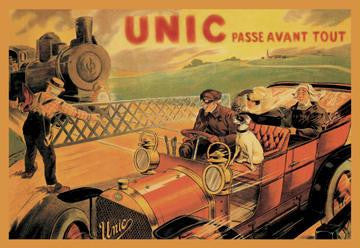 Unic - Racing Across Train Tracks 20x30 poster