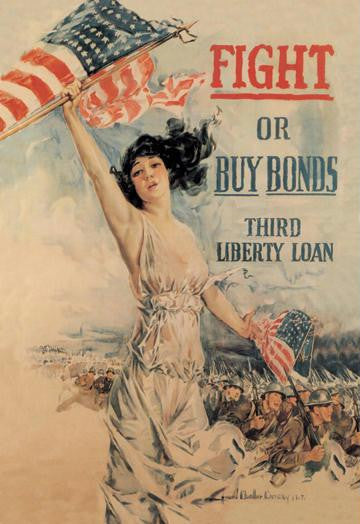 FIGHT! or Buy Bonds: Third Liberty Loan 20x30 poster