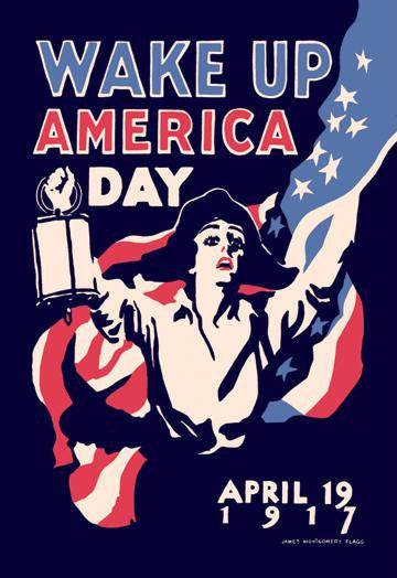 Wake Up America Day 20x30 poster