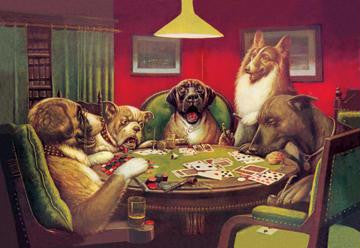 Dog Poker - Stun, Shock & the Win 20x30 poster