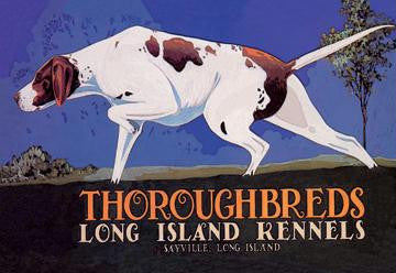 Thoroughbreds - Long Island Kennels 20x30 poster