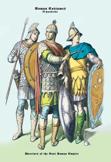 Roman Costumes: Warriors of the West Roman Empire 24x36 Giclee