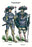 German Costumes: Captain and Lieutenant 24x36 Giclee