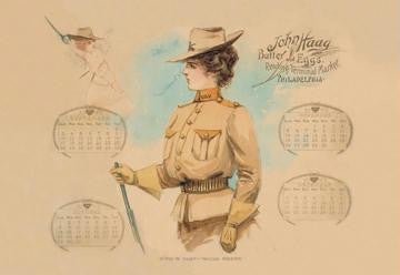 Lady in the Marines: John Haag Calendar 24x36 Giclee