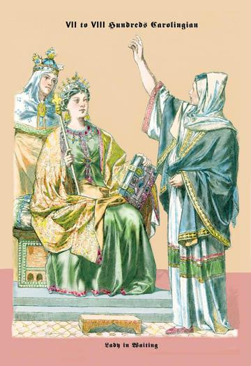 Carolingian Queen  8th Century 24x36 Giclee